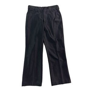 Black Western Pants 32x28 Pearl Snap Buttons Cowboy Bootcut Rodeo Classic